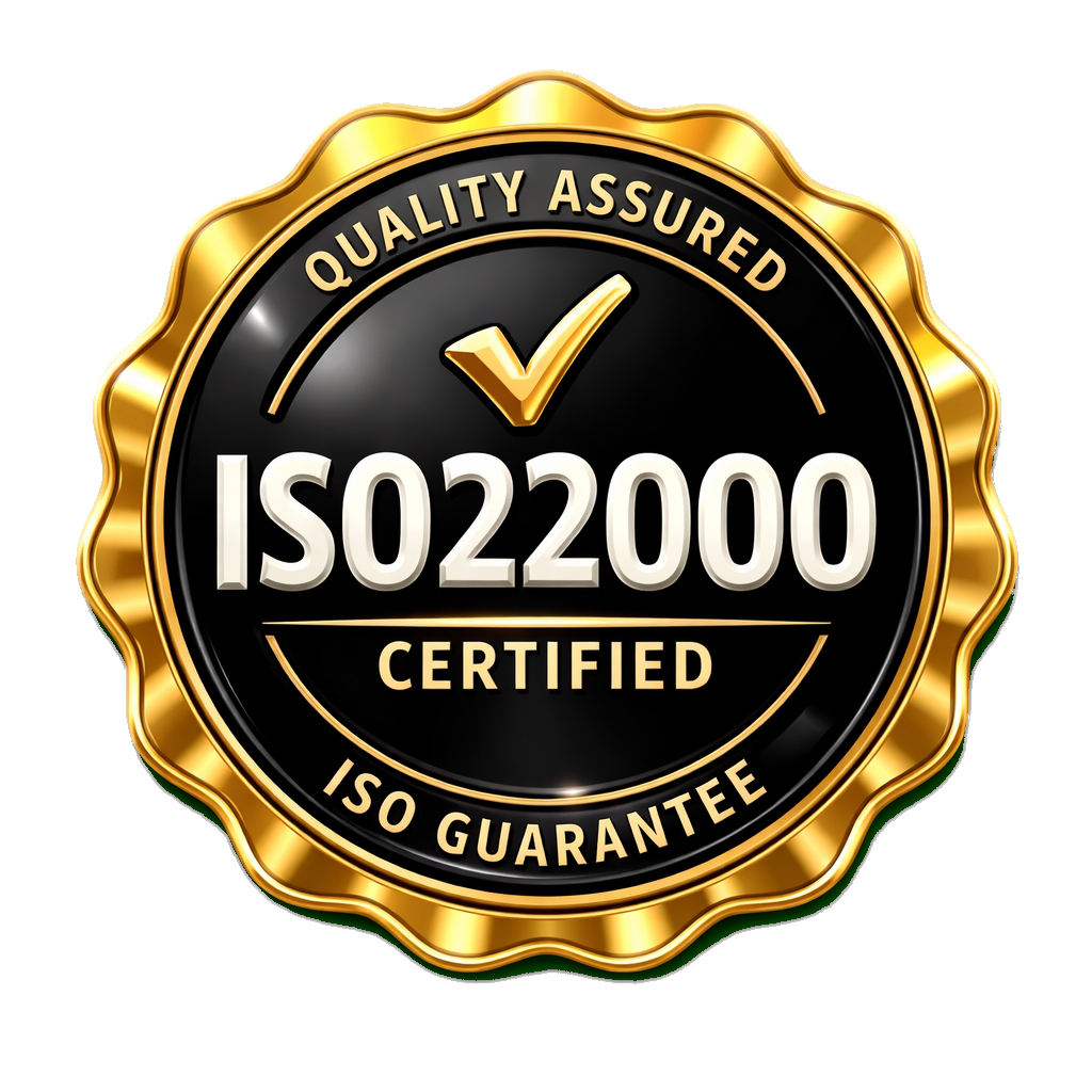 Our Services iso 22000 glossy E7Ua